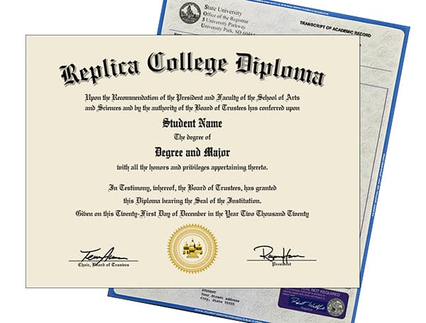 Fake College Diploma and transcripts